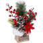 Petit sapin de Noël, arbre de Noël artificiel avec ornements de Noël, pomme de pin, arbre de Noël de table pour les décorations de Noël