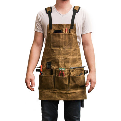 No Holiday Cotton Bib Apron