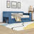 2 Drawers Daybed with Removable Desk and Side Shelves-495116398-495116399