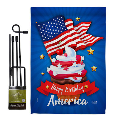 Ensemble de drapeaux 2 côtés en polyester 18,5 po x 13 po