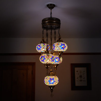 Karlie 5 - Light Bronze Cluster Pendant