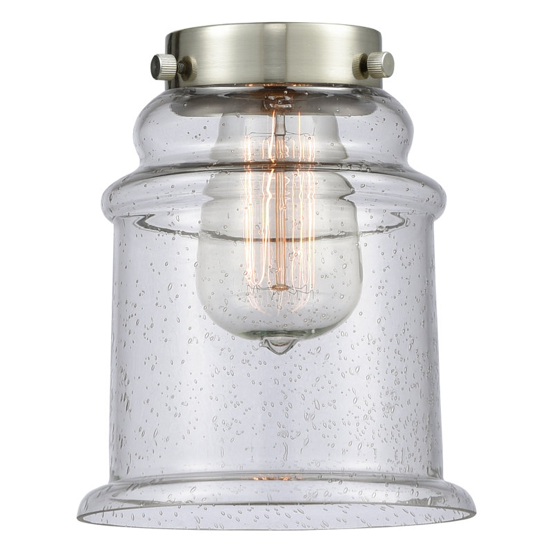 Franklin Restoration - Alvi - Mini-luminaire suspendu à cordon de 5 po - Interrupteur marche / arrêt - Ampoule DEL - Finition bronze huilé - Abat-jour blanc mat