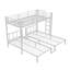 Lit superposé simple simple au-dessus de simple et simple TG pour 3 personnes avec structure robuste, conception peu encombrante, blanc-1321436731