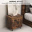 48cm W Manufactured Wood Bedside Table