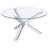 Modern Three-Piece Coffee Table Set with Chrome Accents