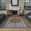Tapis intérieur gris en polypropylène tissé à la main Abdulaleem-1839606910