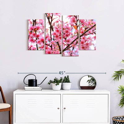 " Oriental Cherry Blossom " 4 - Pieces