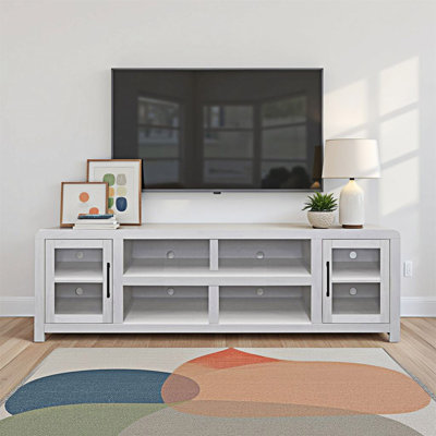 TV Stand With Glass Doors