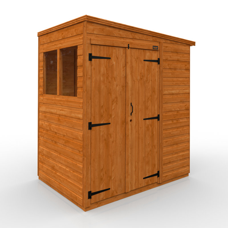 4x6w TigerFlex® Shiplap Pent Double Door Shed