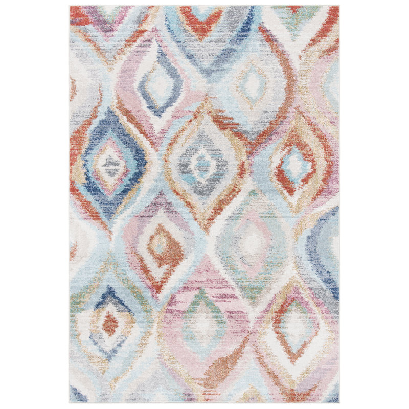 Tapis ikat Jugtown Phoenix Performance, Rectangle 5 pi 3 po x 7 pi 7 po