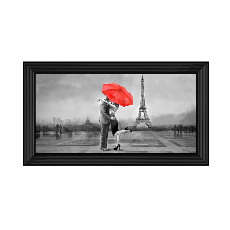 Paris Kiss - Single Picture Frame Print