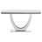 Premium Craftsmanship - Dandre U-Base Stone Top Entryway Sofa Console Table Chrome