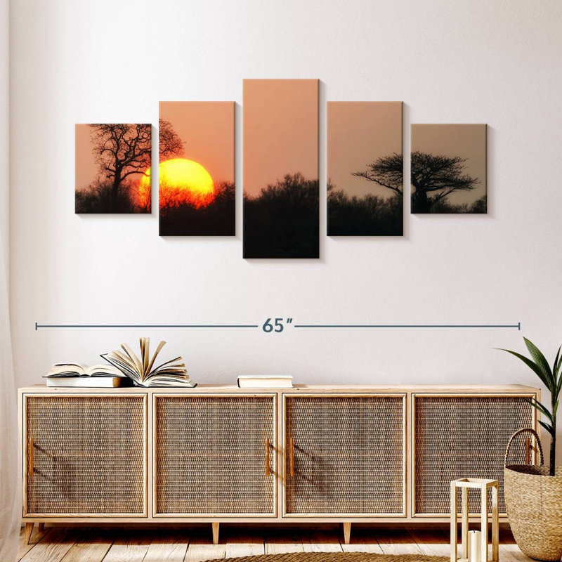 Coucher de soleil Kruger, H 24 po x l 55 po