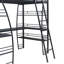 Lit mezzanine avec 4 couches de tablettes et bureau en L-36093726-36093727