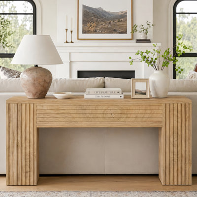 70.86" Long Sofa Console Table, Farmhouse Behind Couch Table For Entryway, Lvining Room, Hallway, Small Spaces