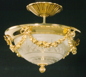 Bello Glass Semi Flush Mount