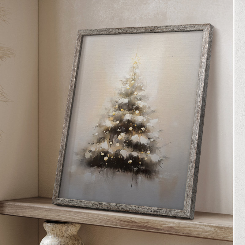 Art des Fêtes de Noël - série 2 - CXVI, reproduction encadrée - bois massif, H 15 po x l 12 po