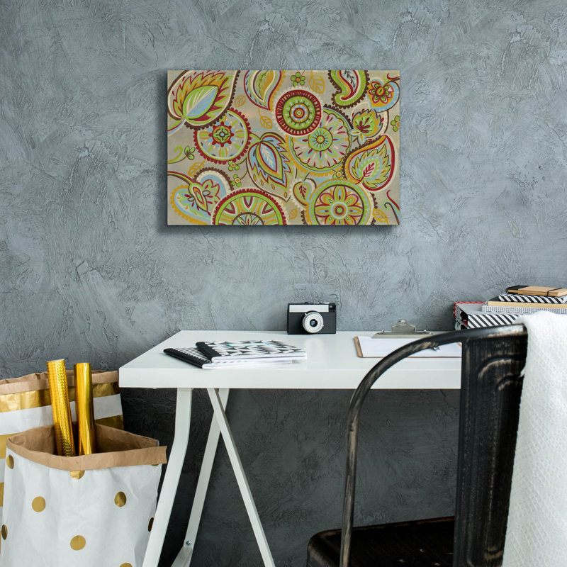 "Epic Graffiti" Elegant Mandalas "par Silvia Vassileva, art mural sur toile, 18 po x 12 po, H 12 po x l 18 po