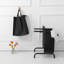 Panier à linge à 2 niveaux 110L avec panier à linge, couvercle et cartes de tri pour le rangement des vêtements et des jouets, noir-1220894108