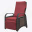 Fauteuil inclinable d'extérieur, fauteuil inclinable à mécanisme de réglage à 2 boucles et fauteuil amovible-613913820