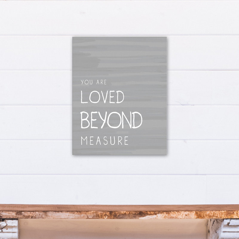 Art sur toile, "aimé measure" Bullard, H 20 po x l 16 po x P 1,25 po
