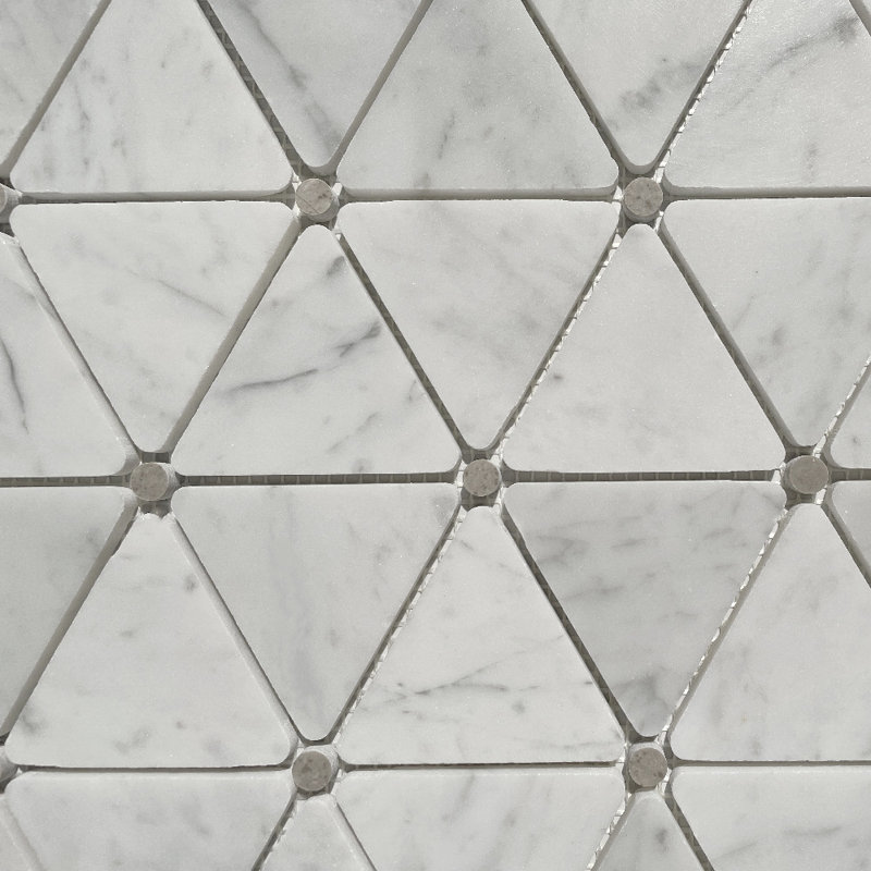 11" x 13" Marble Grid Mosaic Wall & Floor Tile
