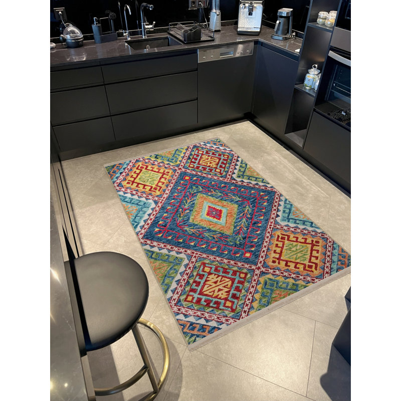 Xaven Moroccan Indoor / Outdoor Rug, Rectangle 4'4" x 6'3"