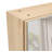 Natural Wood Grain Multi-Function Mirror Cabinet - Clear Mirror and Storage Space. MDF material mirror cabinet,a separate wall mounted bathroom mirror for storage and space saving