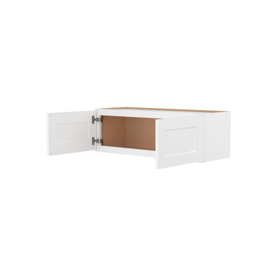 Furinno Shaker Wall Kitchen Cabinet 2-Doors, Ready to Assemble, 12 D x 36 W x 12 H, White