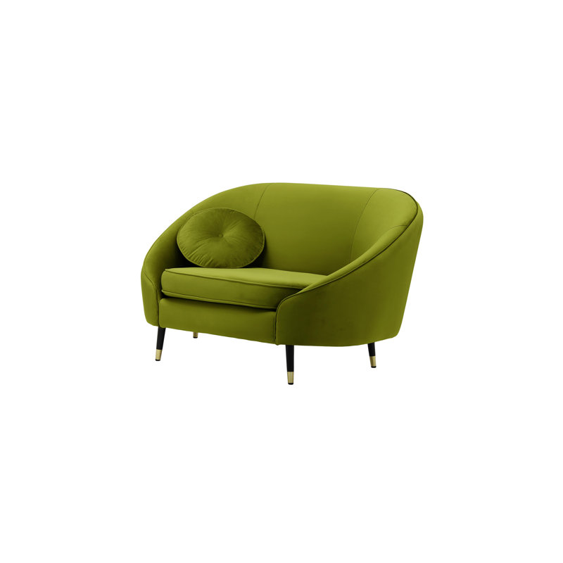 Glencoe Upholstered Armchair, Olive Green