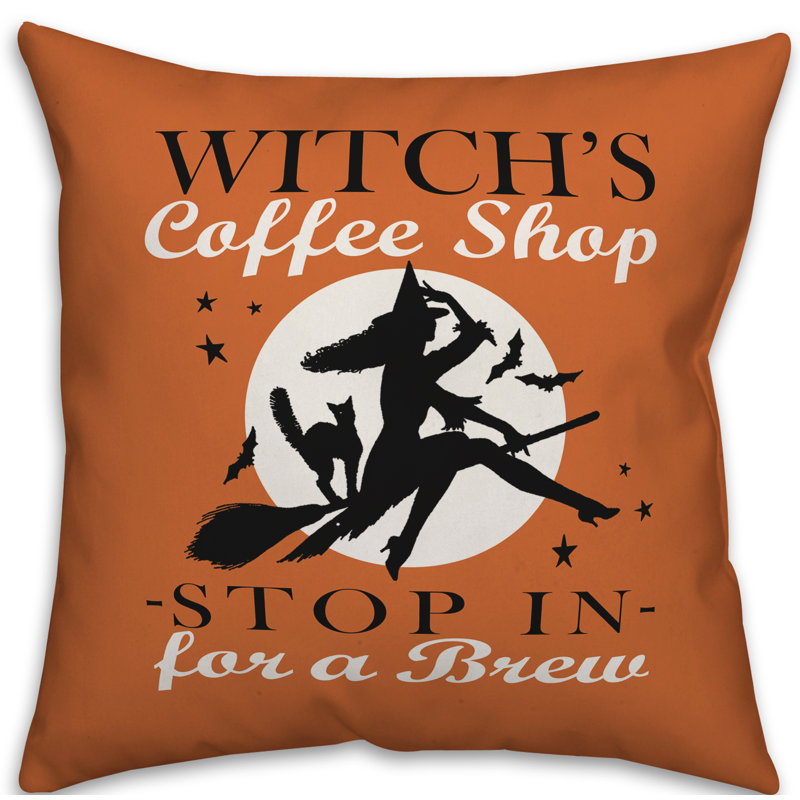  Coussin Witch's Coffee Shop, Utilisation intérieure seulement, 20 po x 20 po