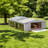 Heavy-duty Steel Canopies & Gazebos With Frame, Cream Roof For Storage