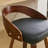 Bar Stools Set Of 2, Swivel Bar Height Stools With Low Back, Wood Bar Chairs With Soft Cushion Seat, 25" Seat Height (25" Counter Height)-564882731