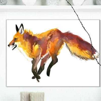Illustration mignonne de renard-reproduction d’art