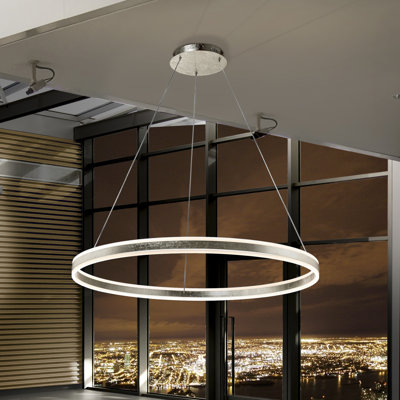 Callendale 1 - Light Silver LED Geometric Pendant