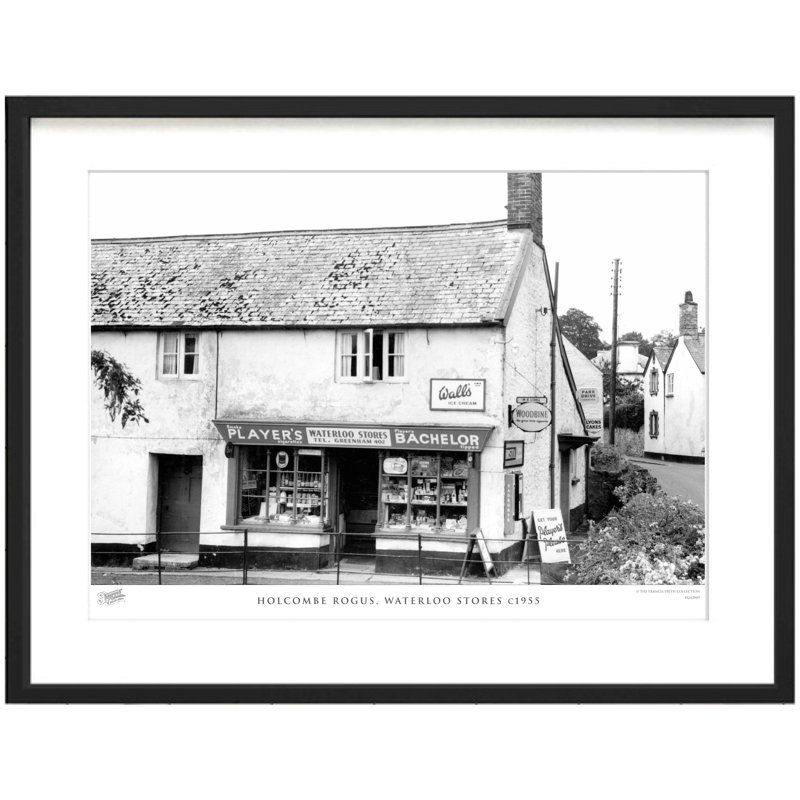 Holcombe Rogus, Waterloo Stores C1955 - Single Picture Frame Print, 60cm H x 80cm W x 2.3cm D