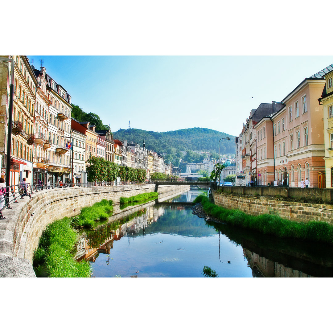 Stadtbild von Karlovy Vary - Leinwandbild