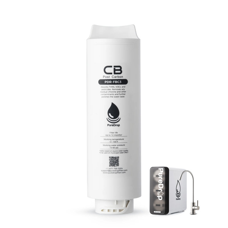 Cartouche filtrante de remplacement PureDrop PDR-FBC3 pour système PDR-3CUW