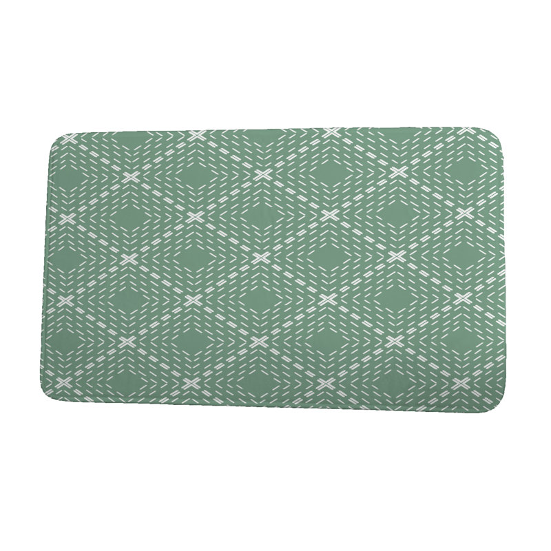 Tapis de bain Bita, H 18 po x L 30 po, Vert