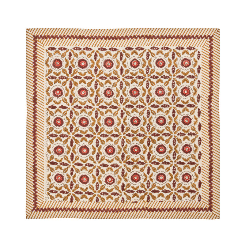 Majorelle Napkin, Brown/Orange