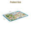 Tapis en velours doré multicolore