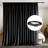 Room Divider Curtain With Ceiling Curtain Track Set Blackout Privacy Thermal Insulated Noise Reduced Track System,15 Ft W X 9 Ft H, Black, 1 Panel