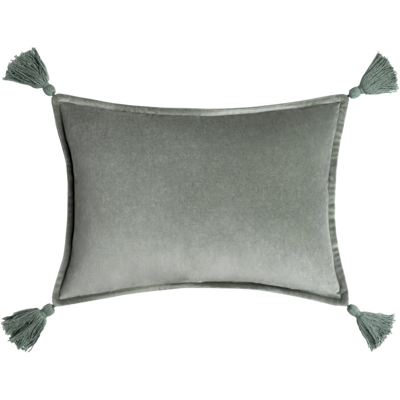 Housse et insert de coussin rectangulaire 100% coton Norwin, Rembourrage du duvet, Écume de mer