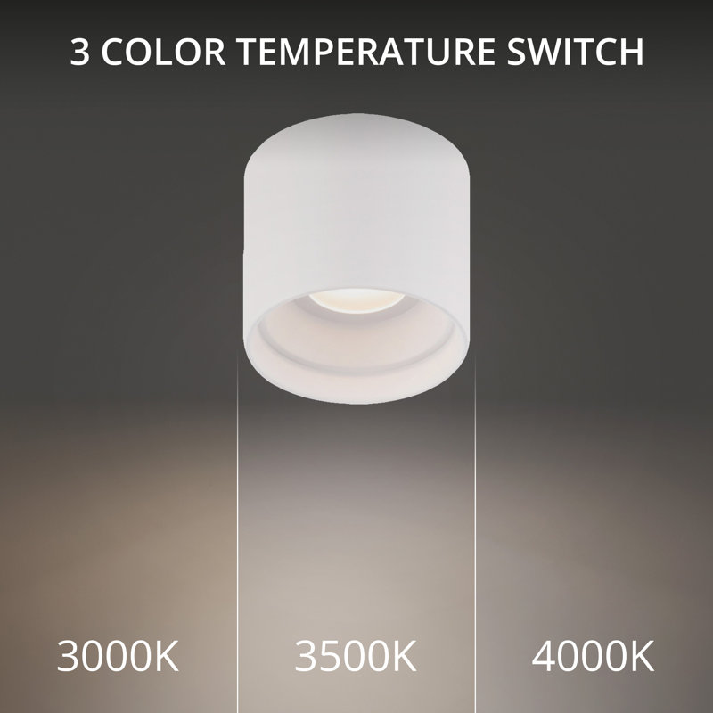 Downtown 1 - Light LED Flush Mount, White, 3500K