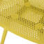 Chaise de lotus jaune pour salle à manger extérieure - Stable et tendance
