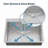 27 inch x 19 inch Dark Gray Stainless Steel Single Bowl Overmount Kitchen Sink with US Standard Drain and Hook