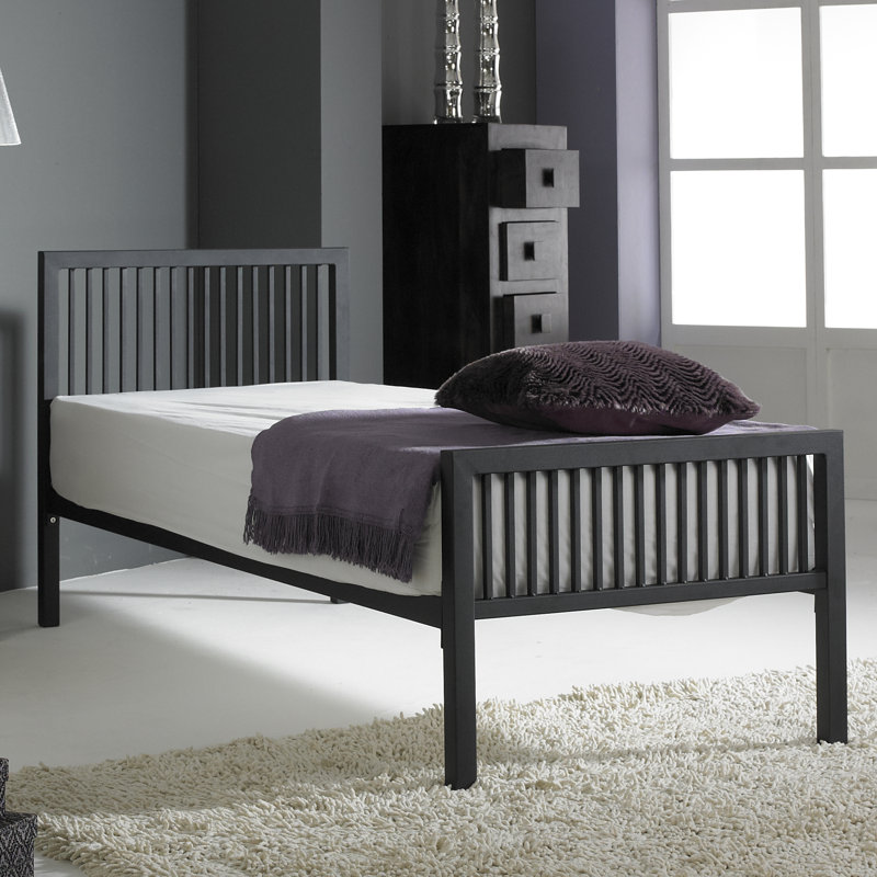 Linwood Metal Bed, Single (3'), Black