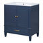 Ensemble de meuble-lavabo spacieux avec double rangement et rangement organisé
