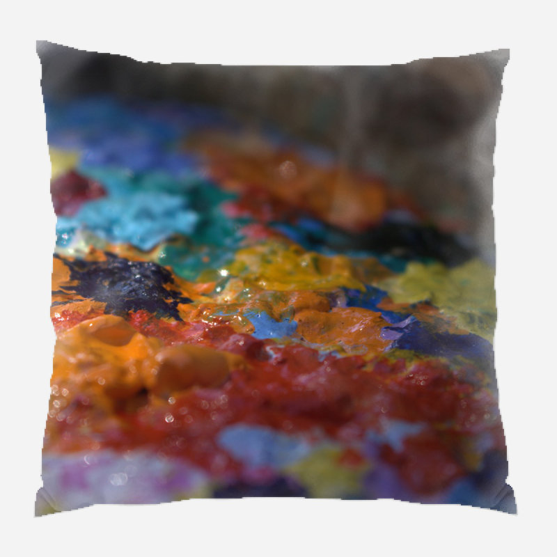 Coussin décoratif de couleur , Microsuède, Intérieur