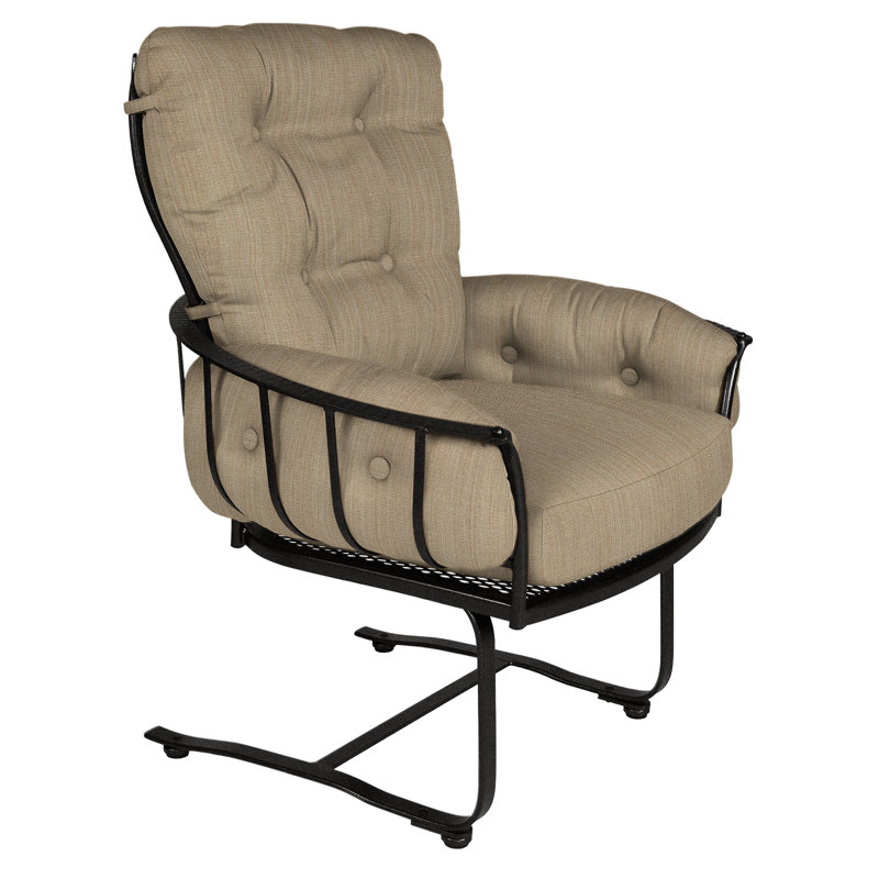 Monterra Outdoor Lounge Chair, Carbon Black, Cast Lagoon